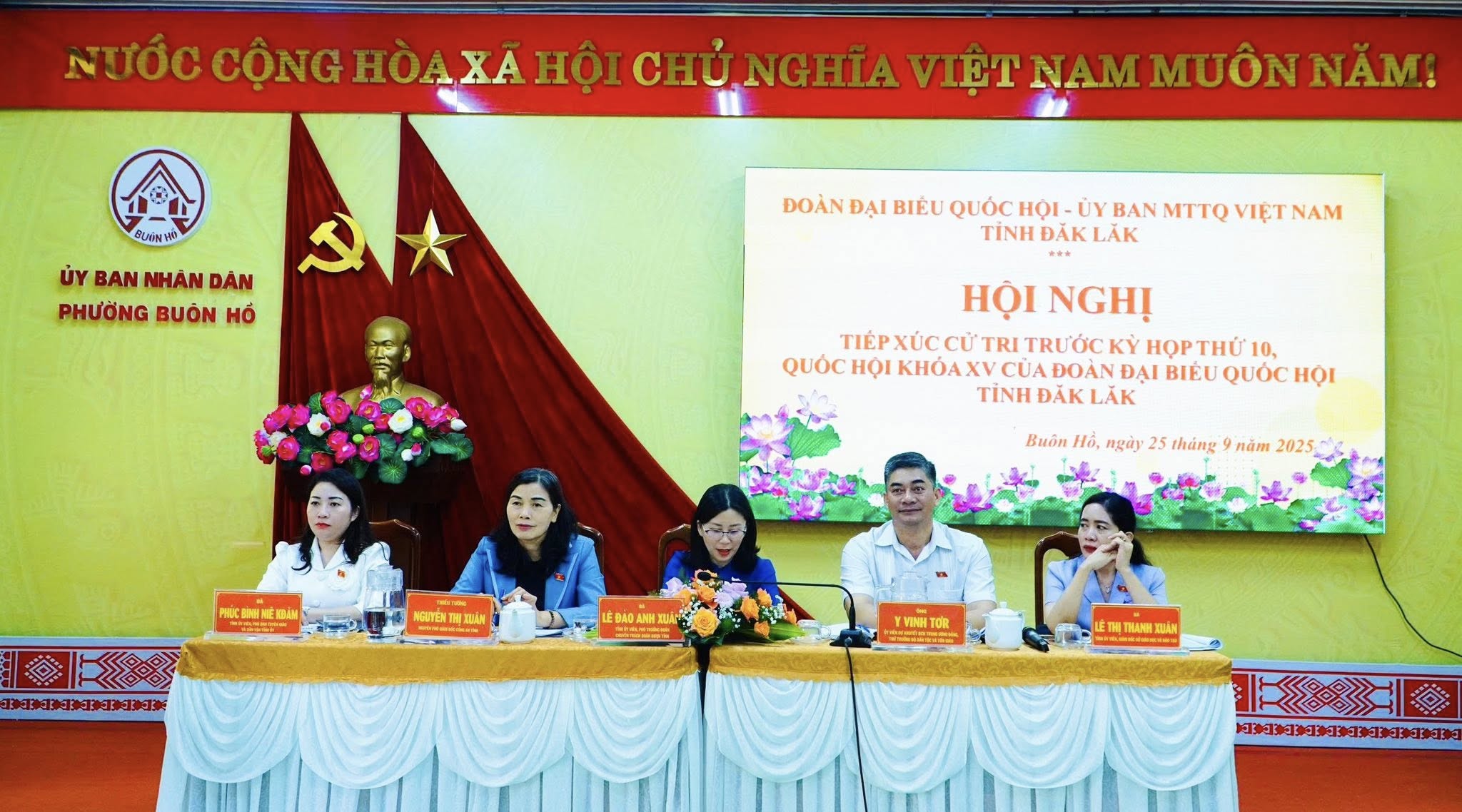 Đoàn đại biểu Quốc hội tỉnh Đắk Lắk tiếp xúc cử tri trước Kỳ họp thứ 10, Quốc hội khóa XV